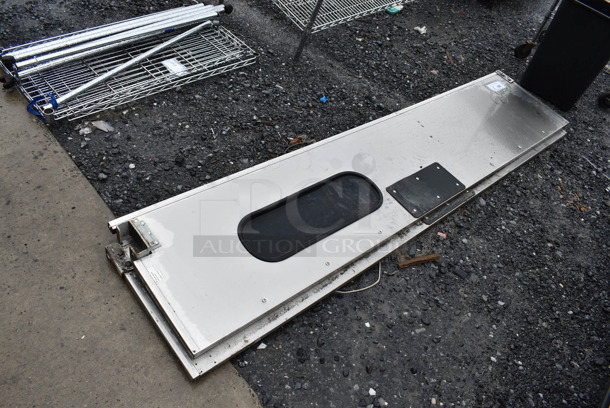 2 Stainless Steel Swinging Kitchen Doors. 17.5x2x81. 2 Times Your Bid! - Image 6 of 6