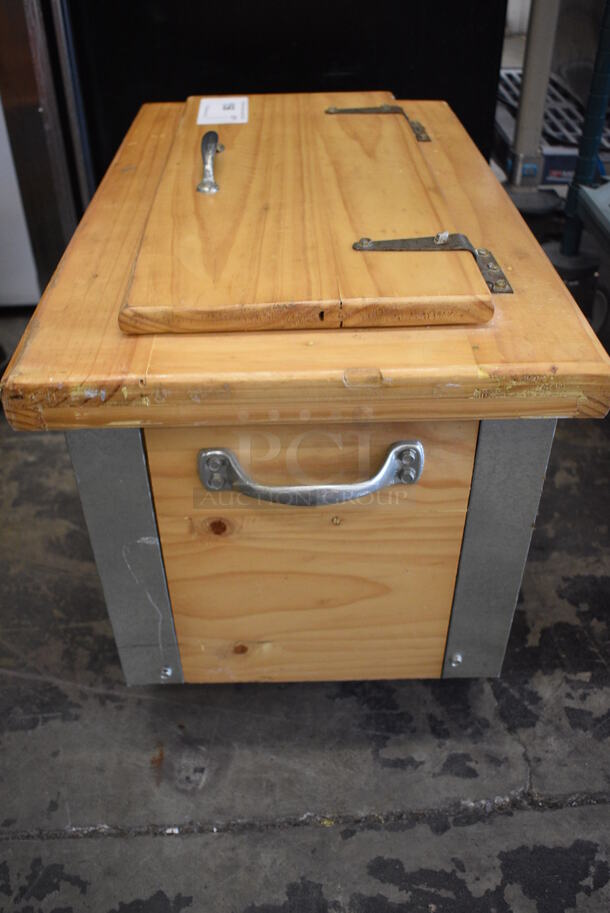 Wooden Box w/ Corona Logo. 24.5x14.5x18 - Image 5 of 6