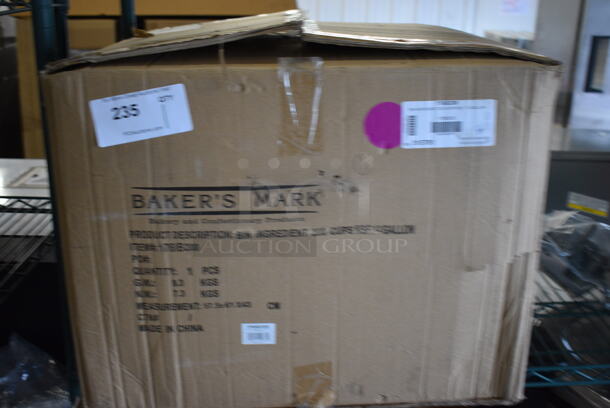 BRAND NEW IN BOX! Baker's Mark 176IB200 White Poly Ingredient Bin. 21.5x22.5x17 - Image 3 of 6