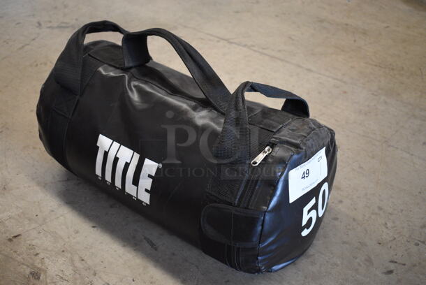 Title 50 Pound Weight Bag. 20x11x11 - Image 3 of 3
