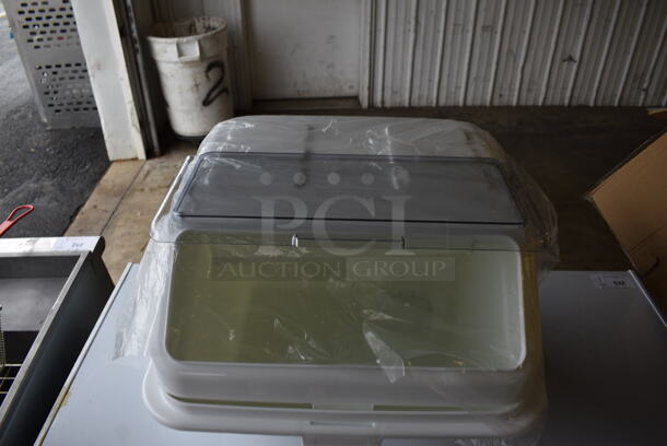 BRAND NEW IN BOX! Baker's Mark 176IB200 White Poly Ingredient Bin. 21.5x22.5x17 - Image 4 of 6