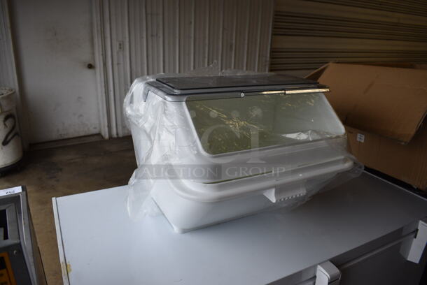 BRAND NEW IN BOX! Baker's Mark 176IB200 White Poly Ingredient Bin. 21.5x22.5x17 - Image 5 of 6