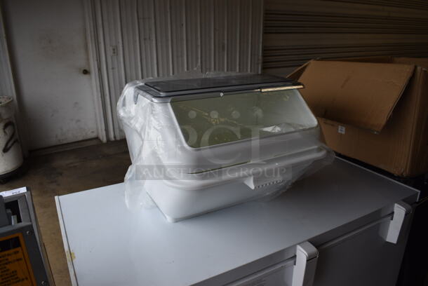 BRAND NEW IN BOX! Baker's Mark 176IB200 White Poly Ingredient Bin. 21.5x22.5x17 - Image 6 of 6