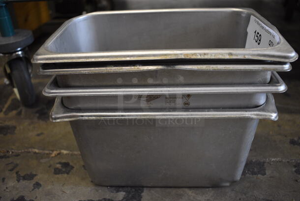 4 Stainless Steel 1/4 Size Drop In Bins. 1/4x6. 4 Times Your Bid! - Image 3 of 4