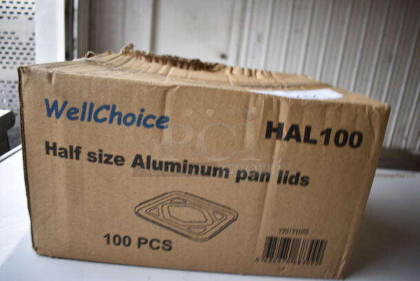 2 Boxes of BRAND NEW WellChoice HAL100 Half Size Aluminum Pan Lids. 2 Times Your Bid! - Image 3 of 5