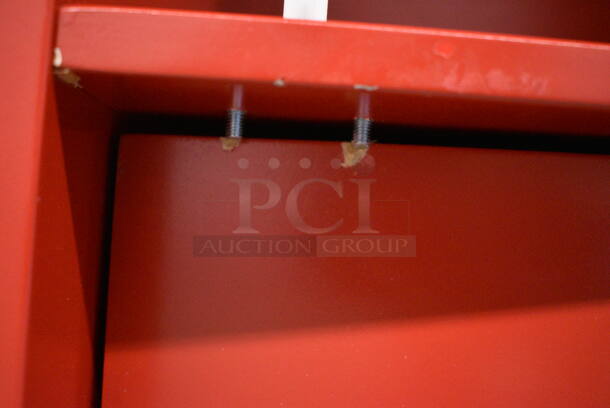 2 Red 2 Cubby Lockers. 13.5x14x27. 2 Times Your Bid! - Image 6 of 7