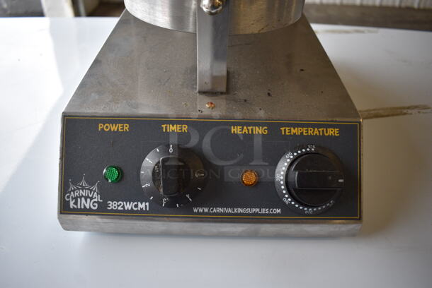 Carnival King 382WCM1 Stainless Steel Commercial Countertop Waffle Cone Press. 120 Volts, 1 Phase. 10x16x12 - Image 5 of 7