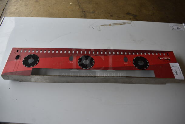 Avantco Stainless Steel Front Panel for Flat Top / Charbroiler. 36x2.5x2.5 - Image 1 of 7