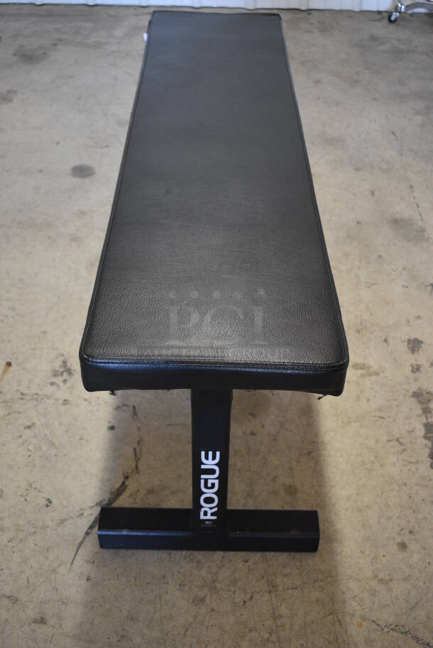 Rogue Black Metal Bench. 48x15x18 - Image 1 of 6