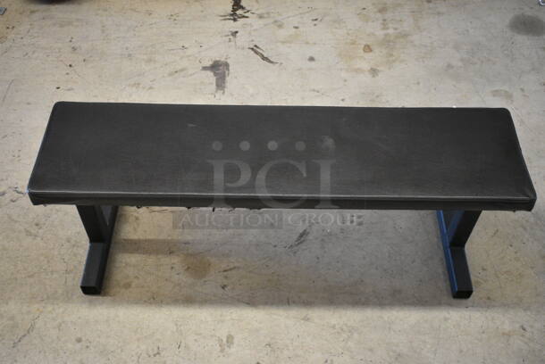 Rogue Black Metal Bench. 48x15x18 - Image 3 of 6