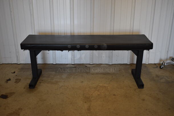 Rogue Black Metal Bench. 48x15x18 - Image 4 of 6