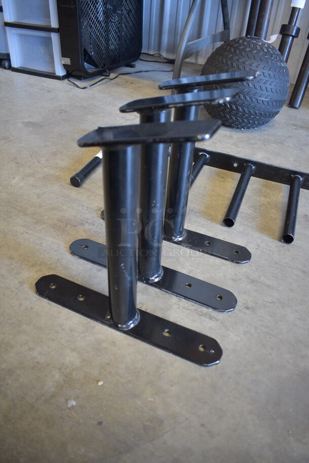 ALL ONE MONEY! Lot of 4 Black Metal Wall Mount Racks - Image 6 of 7