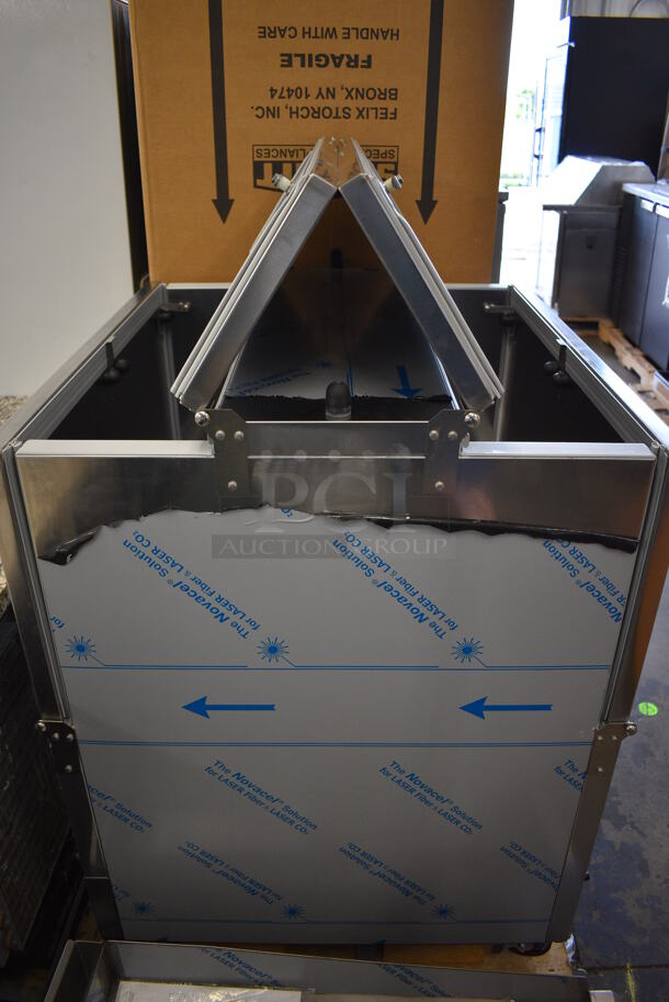 BRAND NEW! Beverage Air Model ST34N-S Stainless Steel Commercial Milk Cooler on Commercial Casters. 115 Volts, 1 Phase. 34x30.5x42. Tested and Working! - Image 5 of 10