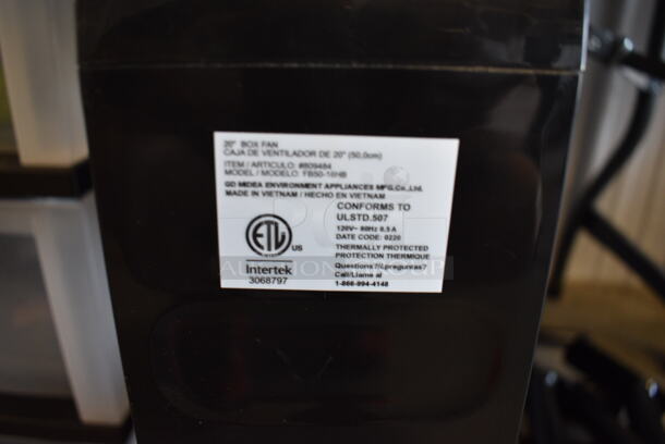 Utilitech Model FB50-16HB Black Poly Box Fan. 21x4.5x21. Tested and Working! - Image 4 of 4
