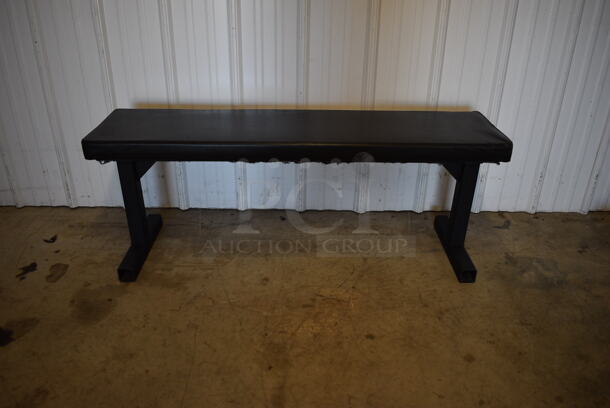 Rogue Black Metal Bench. 48x15x18 - Image 4 of 5
