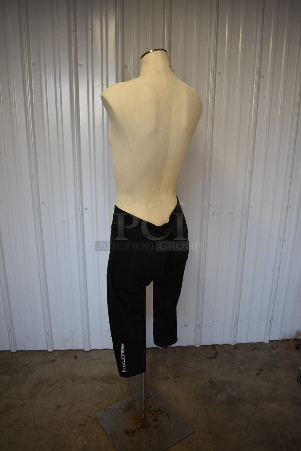 Female Mannequin Torso w/ Pants on Metal Stand. 14.5x14.5x64 - Image 3 of 5