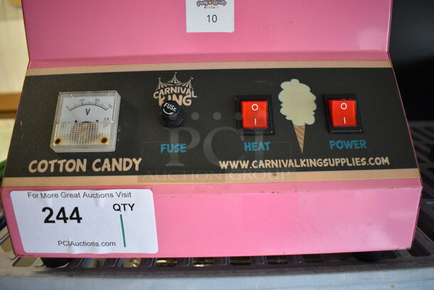 Carnival King 382CCME21 Metal Commercial Countertop Cotton Candy Machine. 110 Volts, 1 Phase. 21x21x26. Cannot Test Due To Missing Fuse - Image 4 of 8