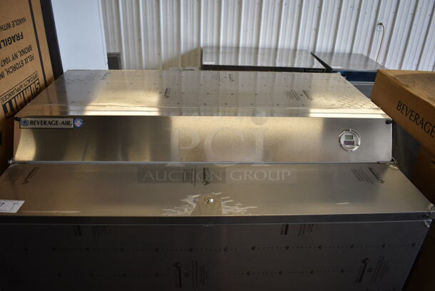 BRAND NEW! Beverage Air Model SMF49HC-1-S Stainless Steel Commercial Milk Cooler on Commercial Casters. 115 Volts, 1 Phase. 49x34x48. Tested and Working! - Image 10 of 10