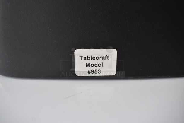 Tablecraft 953 Black and Clear Poly Countertop Beverage Holder Dispenser. No Spigot. 10x12x17 - Image 5 of 5