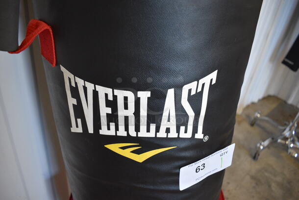 Everlast Black and Red Punching Bag. 15x15x40 - Image 3 of 6
