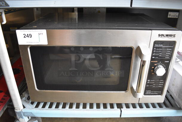 2021 Solwave 180MW112D Stainless Steel Commercial Countertop Microwave. 120 Volts, 1 Phase. 22x17x13 - Image 1 of 8