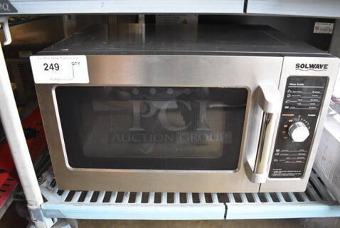 2021 Solwave 180MW112D Stainless Steel Commercial Countertop Microwave. 120 Volts, 1 Phase. 22x17x13
