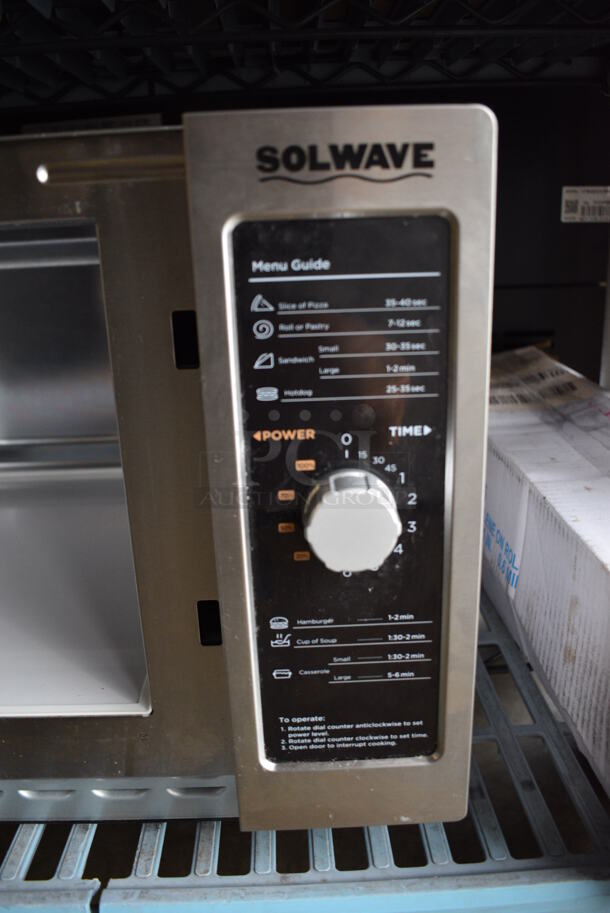 2021 Solwave 180MW112D Stainless Steel Commercial Countertop Microwave. 120 Volts, 1 Phase. 22x17x13 - Image 3 of 8