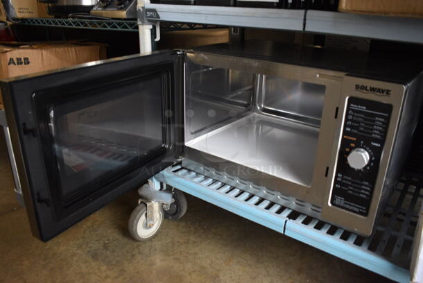 2021 Solwave 180MW112D Stainless Steel Commercial Countertop Microwave. 120 Volts, 1 Phase. 22x17x13 - Image 4 of 8