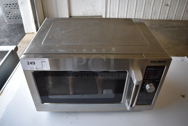 2021 Solwave 180MW112D Stainless Steel Commercial Countertop Microwave. 120 Volts, 1 Phase. 22x17x13 - Image 5 of 8