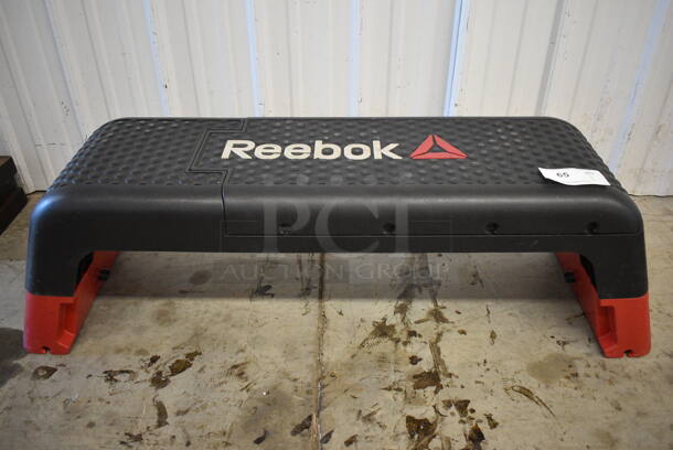 Reebok Multi Functional Black and Red Poly Stepper / Riser and Bench. 48x13x13 - Image 2 of 5
