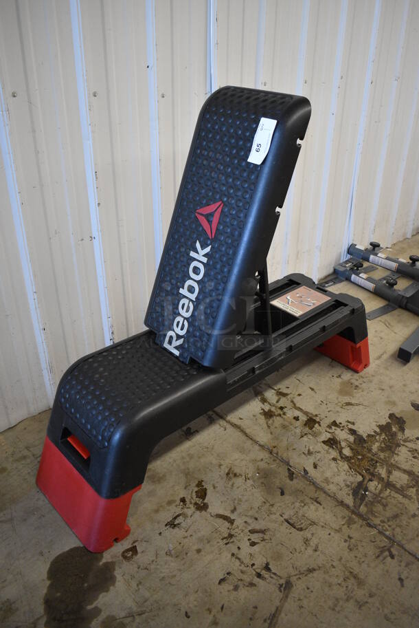 Reebok Multi Functional Black and Red Poly Stepper / Riser and Bench. 48x13x13 - Image 4 of 5