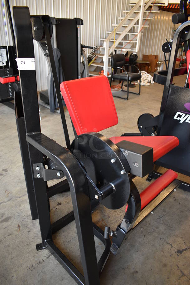 Cybex Black Metal Commercial Leg Extension Machine. 39x54x61 - Image 3 of 10