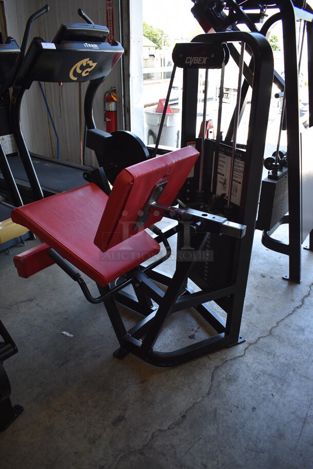 Cybex Black Metal Commercial Leg Extension Machine. 39x54x61 - Image 7 of 10