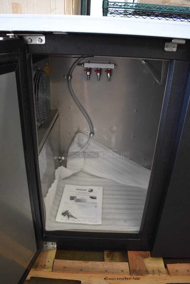 BRAND NEW! 2019 Fagor Model FDD 24 48 Stainless Steel Commercial Direct Draw Kegerator w/ Beer Tower. 115 Volts, 1 Phase. 50x25x36. Tested and Working! - Image 4 of 11
