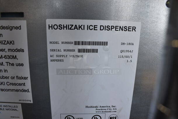 BRAND NEW! Hoshizaki Model DM-180A Stainless Steel Commercial Ice Dispenser. 115 Volts, 1 Phase. 30.5x30.5x32.5 - Image 5 of 5