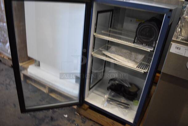 BRAND NEW! Beverage Air UR30GE Metal Commercial Single Door Countertop Cooler Merchandiser w/ Poly Coated Racks. 115 Volts, 1 Phase. 20.5x24.5x35. Tested and Working! - Image 7 of 8
