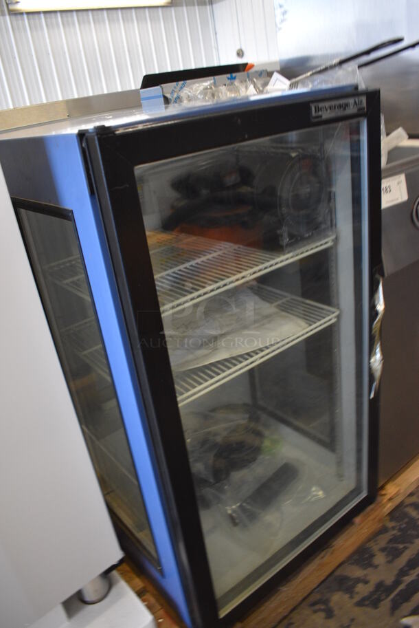 BRAND NEW! Beverage Air UR30GE Metal Commercial Single Door Countertop Cooler Merchandiser w/ Poly Coated Racks. 115 Volts, 1 Phase. 20.5x24.5x35. Tested and Working! - Image 8 of 8