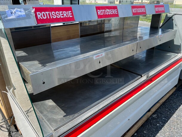 Hardt Zone Stainless Steel Commercial Warming 2 Tier Display Merchandiser. 120/208 Volts, 1 Phase. 96x40x60 - Image 3 of 11