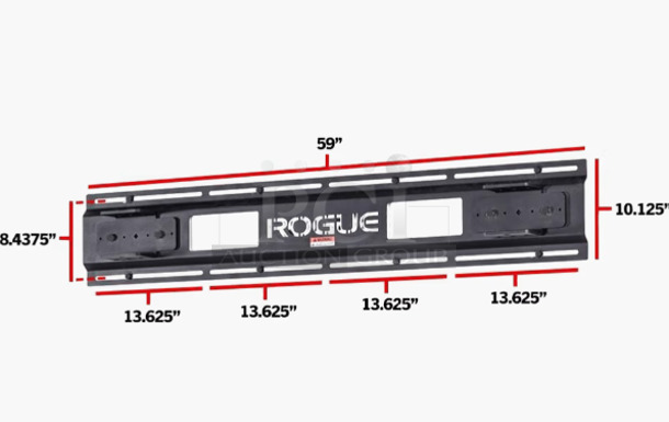 Rogue RML-3W Black Metal Fold Back Wall Mount Rack Hinge Kit. Stock Picture Used For Gallery - see additional pictures. 17.5x11x5