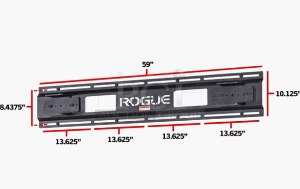 Rogue RML-3W Black Metal Fold Back Wall Mount Rack Hinge Kit. Stock Picture Used For Gallery - see additional pictures. 17.5x11x5 - Image 1 of 8