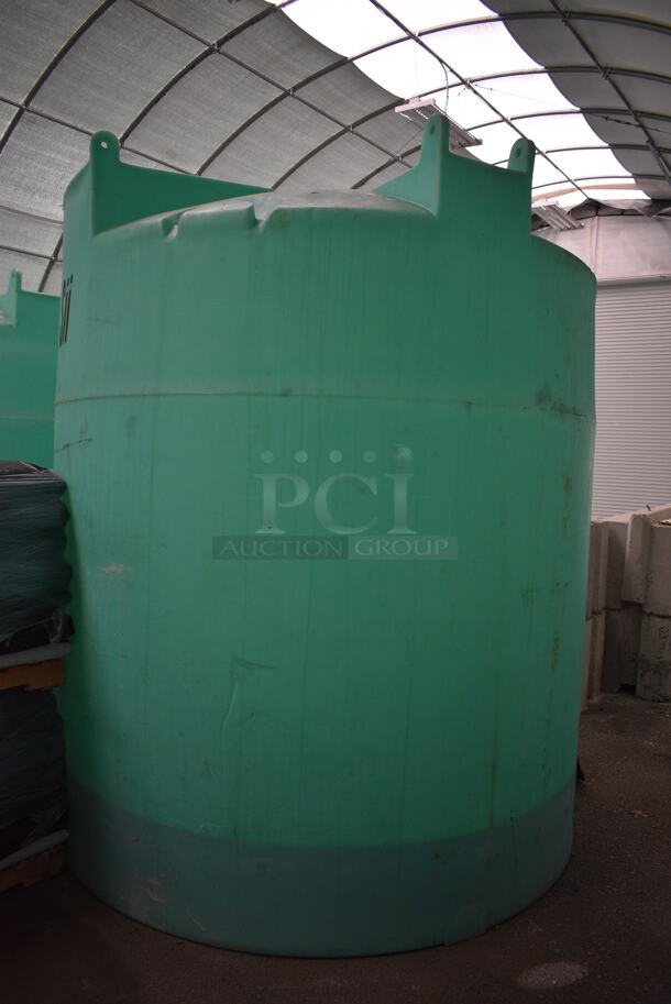 Sii ASM TK 2500VDT Green Poly Beet Juice Deicer Liquid Vertical Industrial Chemical Storage Tank w/ Snyder's Stress Reliever Dispenser. BUYER MUST REMOVE. 84x84x102 - Image 8 of 11
