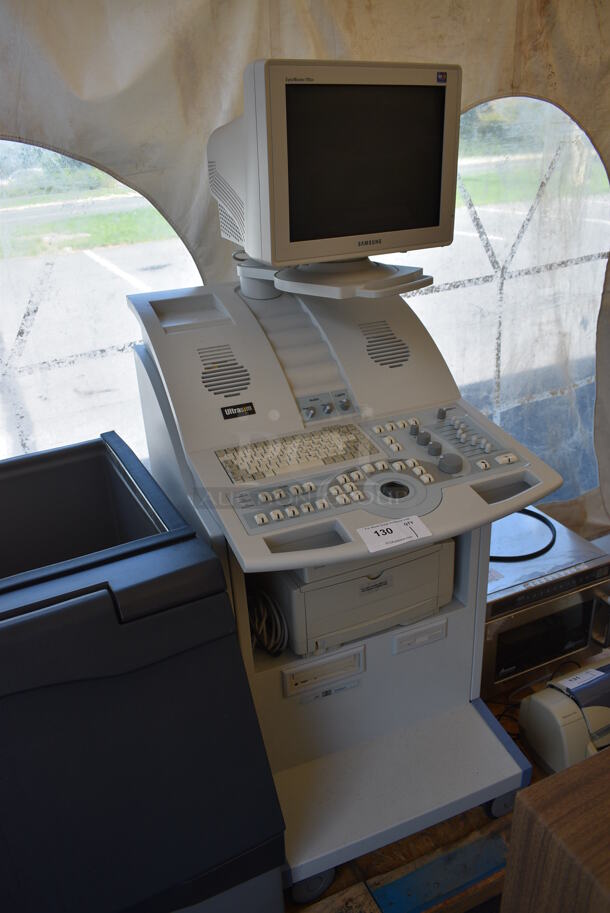 UltraSim UST 120 Floor Style Commercial Ultrasound Simulator w/ Samsung 793DF S Monitor and Printer. Goes GREAT w/ Lots 99 and 122! 25x30x60 - Image 3 of 12