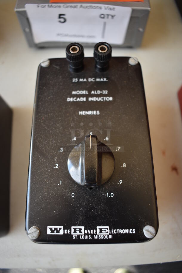 Wide Range Electronics ALD-32 Metal Decade Inductor. 3x5x3.5 - Image 1 of 5