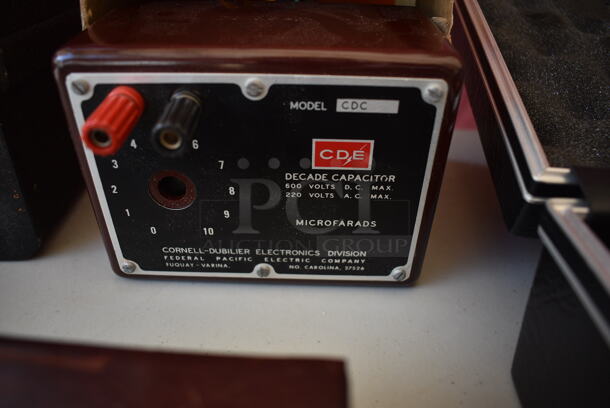 CDE CDC Metal Decade Capacitor. 5x3.5x3 - Image 4 of 5