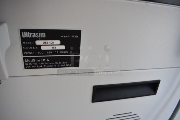 UltraSim UST 120 Floor Style Commercial Ultrasound Simulator w/ Samsung 793DF S Monitor and Printer. Goes GREAT w/ Lots 99 and 122! 25x30x60 - Image 12 of 12