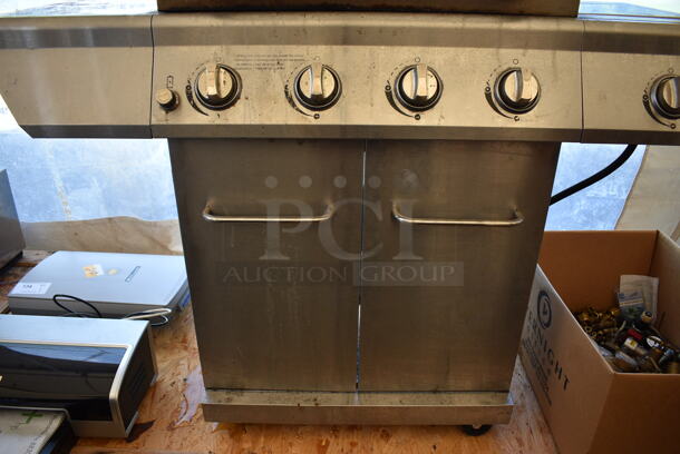 Nexgrill 720-0830H Metal Propane Gas Powered Outdoor Grill on Casters. 51x24x48 - Image 7 of 12
