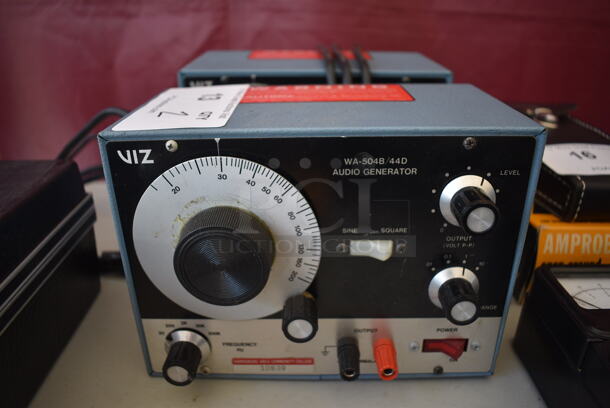 2 Viz WA-504B/44D Metal Sine Square Wave Audio Generator. 8x5x6. 2 Times Your Bid!