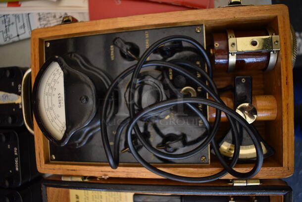 Gauss TS 15B/AP Metal Flux Meter in Wooden Case. 10.5x6.5x5 - Image 3 of 7