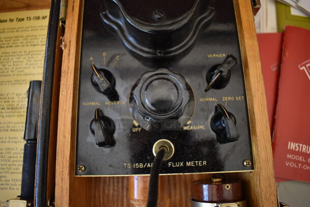 Gauss TS 15B/AP Metal Flux Meter in Wooden Case. 10.5x6.5x5 - Image 5 of 7