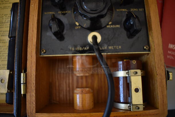 Gauss TS 15B/AP Metal Flux Meter in Wooden Case. 10.5x6.5x5 - Image 6 of 7